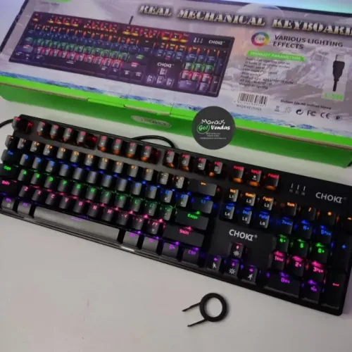 Teclado Mecanico Com Led Gamer - Entrega das 9 até 22hrs