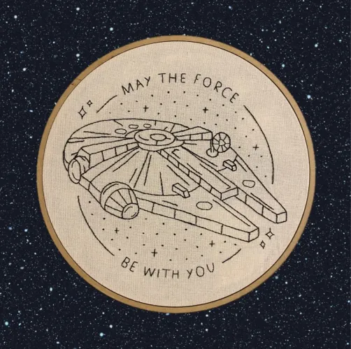 Bordado Millennium Falcon Star Wars