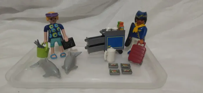 Playmobil - Brinquedos de Avião e Praia