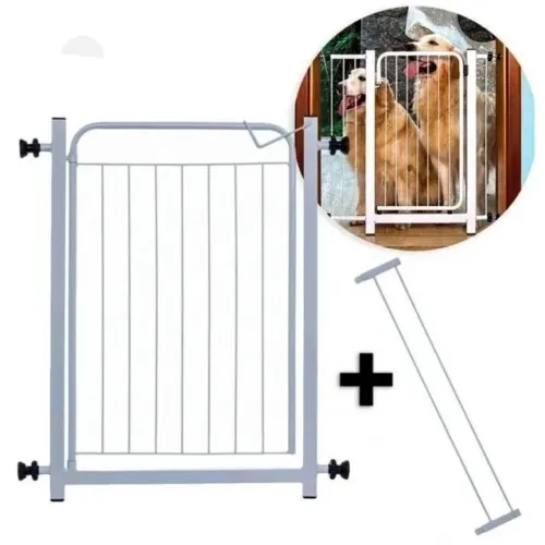 PORTÃO PET/CRIANCA 70CM COM EXTENSOR 10CM