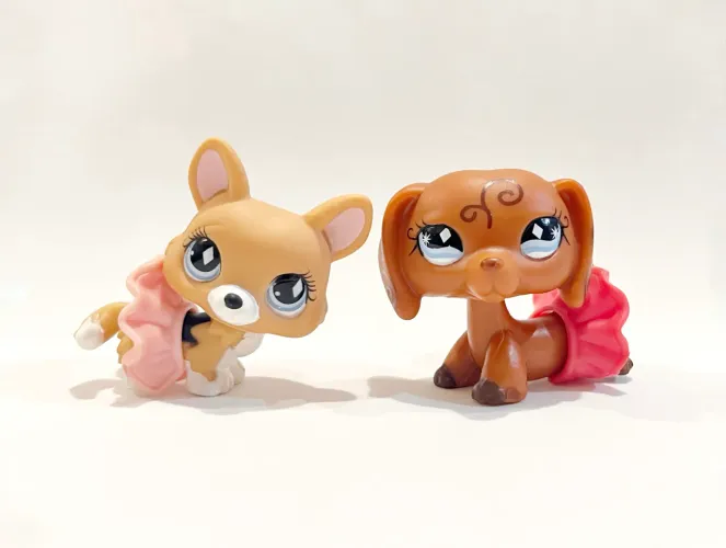 Littlest Pet Shop Lote Dachshund, Corgi e Saias - Não vendo separado!