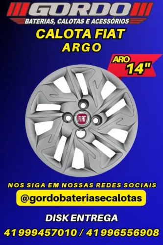 calotas argo e cronos aro 14 . jogo de calota modelo original fiat 