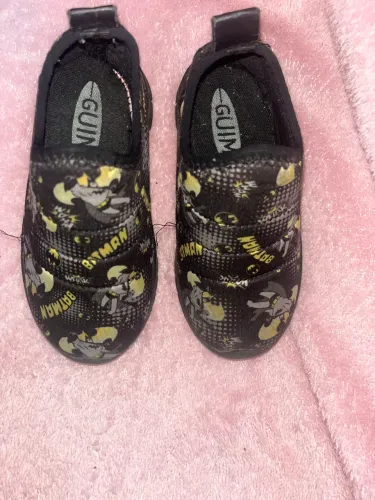 Tênis Pé Com Pé Infantil Neném Preto - tamanho 24