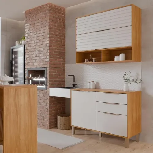 Kit Cozinha Esplendida 100% MDF da MGM - Entrega e montagem Grátis p/ Fortaleza