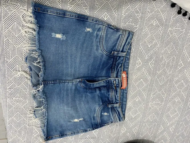 Short saia jeans