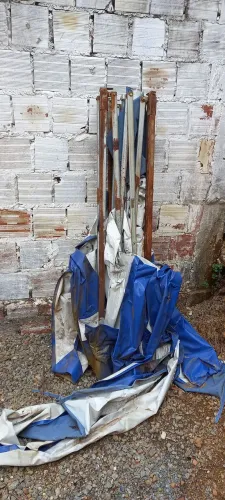 Armação de tenda sanfonada