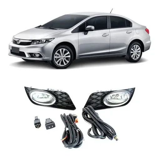 Kit Farol De Milha Neblina Honda New Civic De 2012 Até 2014