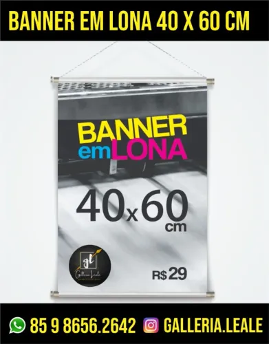 Banner em Lona 40 x 60 cm