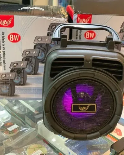 Caixa de Som Led Rádio Bluetooth Mini Speaker (Garantia)