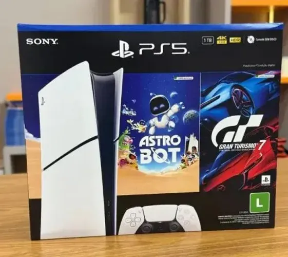 PlayStation 5 Midia Digital + Astro Bot e Gran turismo LACRADO