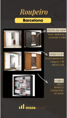 Guarda Roupa Casal repartição ele e ela