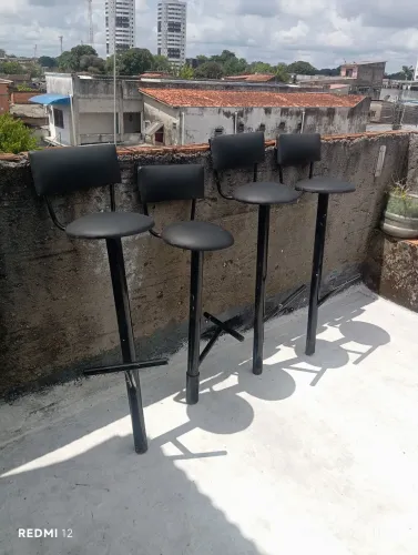 4 Banquetas altas para cozinha ou área gourmet