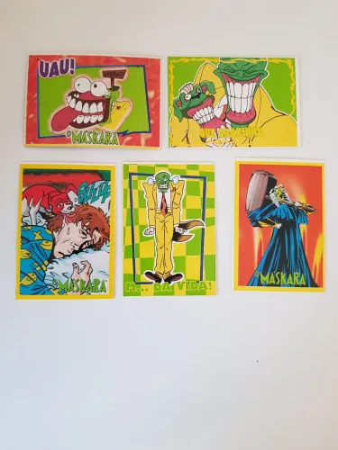 Maskara-5 figurinhas de album de 1997