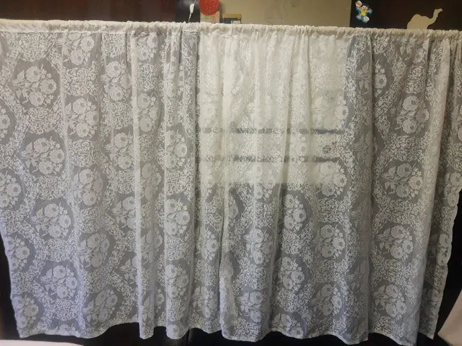 Cortina de cozinha de renda 1:49 de largura e de comprimento 1:40 