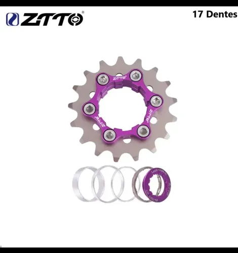 Kit SINGLE SPEED ZTTO 17T NOVO PARA BICICLETA 