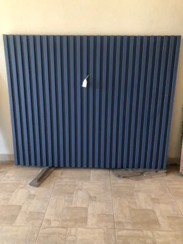 Painel Ripado Decorativo Azul