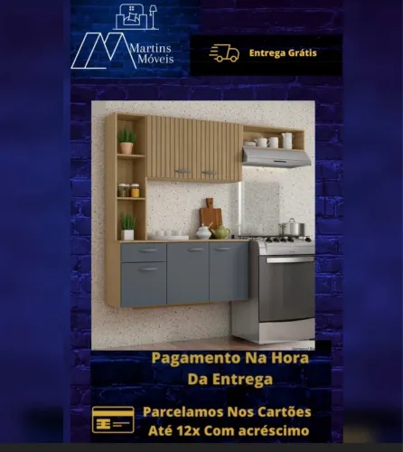 GRANDE PROMOÇÃO*ARMARIO DE COZINHA ISIS 1.63 COMPLETA ENTREGA GRÁTIS ACEITA CARTÃO
