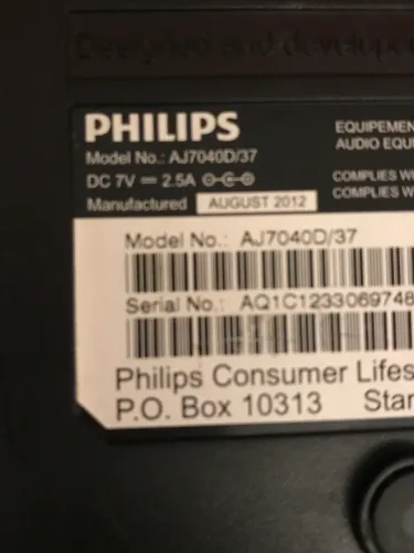 Estação de acoplamento Philips AJ7040D/37