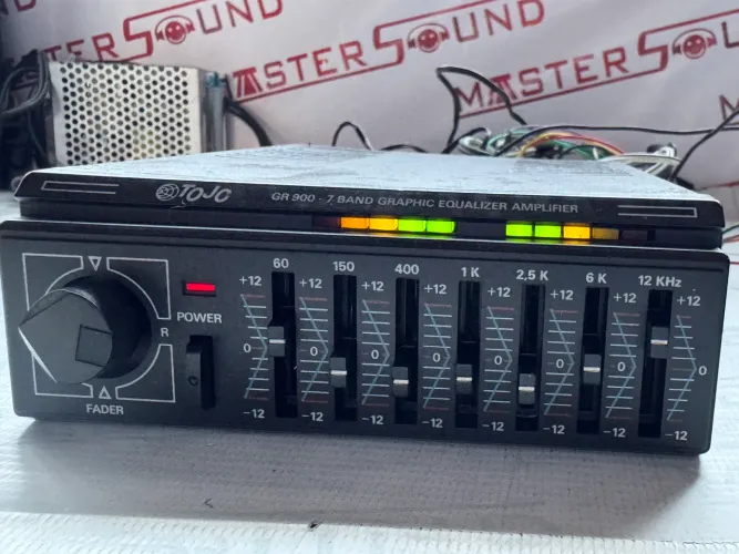 Equalizador e amplificador tojo gr 900 lindo aparelho impecável na promoção