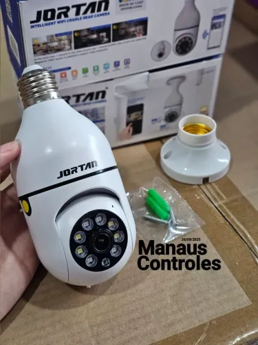 Câmera panorâmica segurança inteligente led