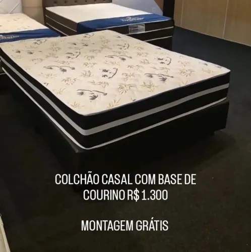 Colchão Casal + Base de Courino