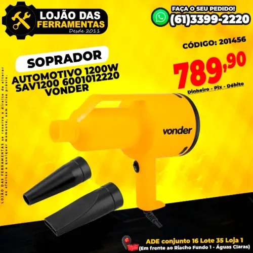 Soprador Auto 1200w SAV1200 220v 6001012220 Vonder