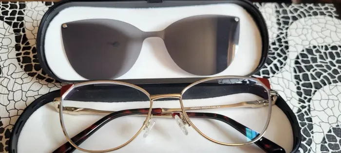 Óculos (-2) com clipon 2 em 1 