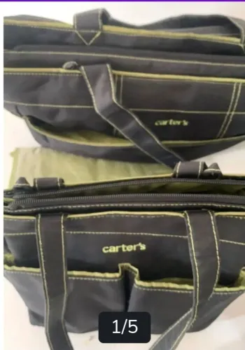 2 Bolsas Maternidade Carter's + Necessarie porta objetos + trocador