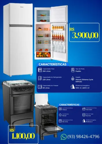 Geladeira e Fogão