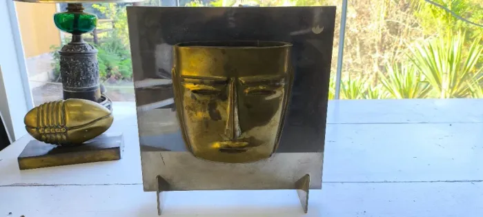 Máscara de Bronze - Escultura em Bronze - Coleção