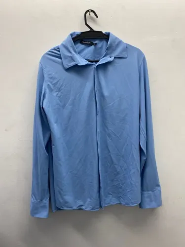 CAMISA SOCIAL AZUL MINIMAL CLUB