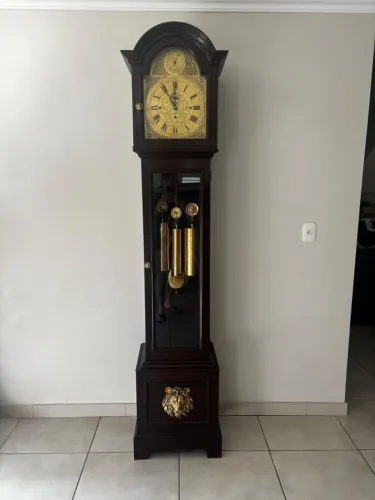 Relógio carrilhão inglês de chão longcase clock - com vídeos