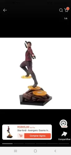 Star-Lord (Senhor das Estrelas) BDS Art Scale 1/10