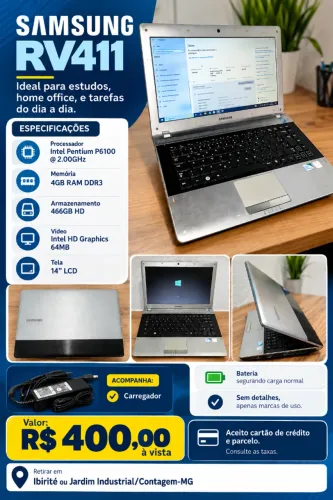 NOTEBOOK SAMSUNG RV411