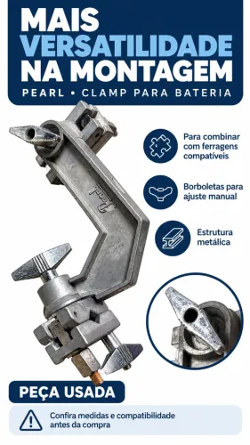 clamp pearl bateria