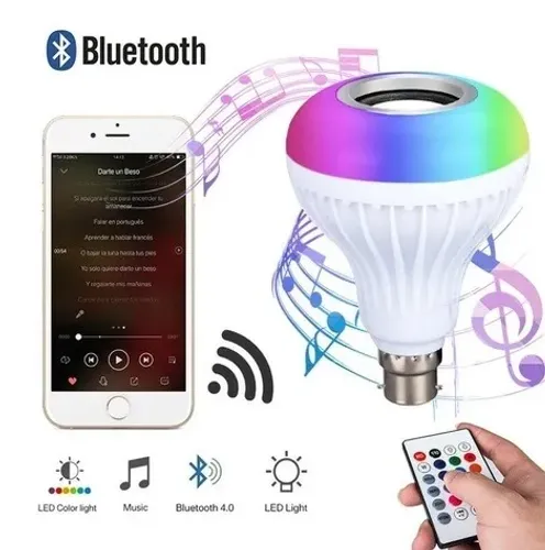 Lampada musical LED controle Bluetooth WJ-L2