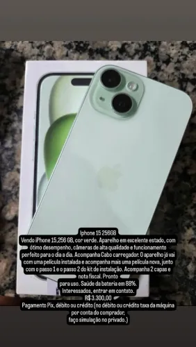 Iphone 15 256GB Verde