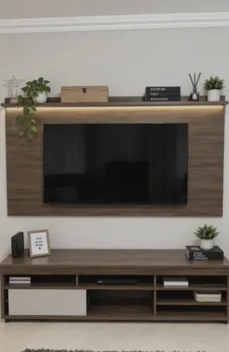 Painel para TV + Rack - Madeira VENDO PAINEL PARA TV + RACK