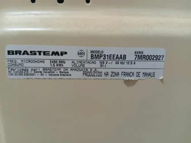 MICROONDS BRASTEMP 31L