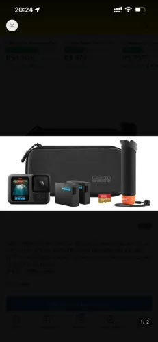 GoPro HERO13 Black Bundle 5.3K + 2 Baterias + Cartão 64GB e Acessórios