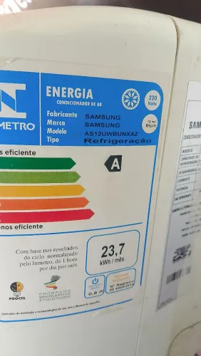 Vendo ar condicionado Samsung 12.000btus