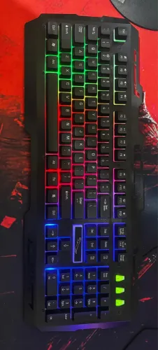 Teclado semi mecânico gamer
