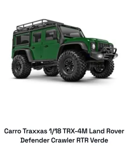 Carro Traxxas 1/18 TRX-4M Land Rover Defender Crawler RTR