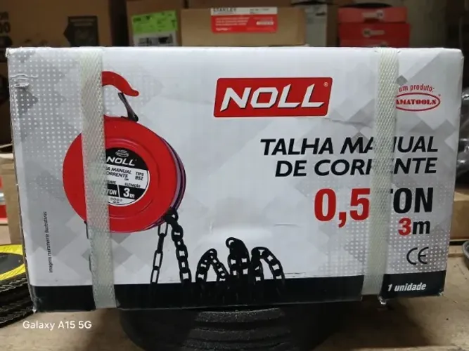 TALHA MANUAL DE CORRENTE 0,5 TON 3M