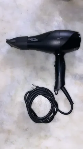 Secador de Cabelo Taiff Profissional com Íons Preto 2100W 2 Velocidades Tourmaline Íon 388