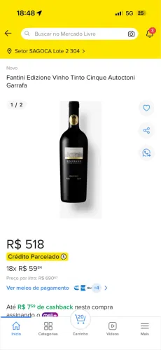 Vinho italiano Fantini