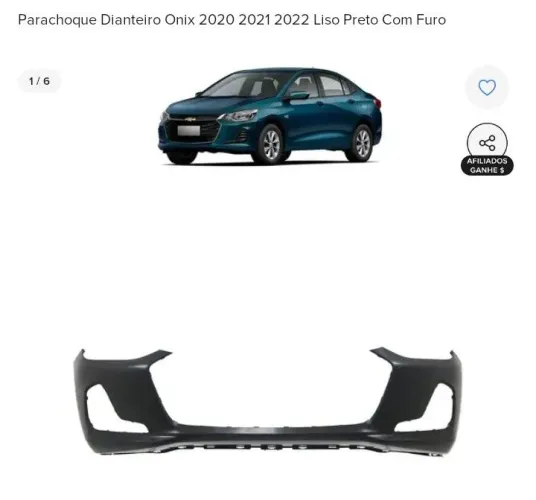 Para-choque Onix ano 2020 a 2023