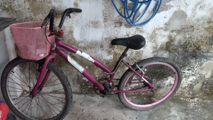 Bicicleta aro 26 usada retirada no bairro da serrinha 