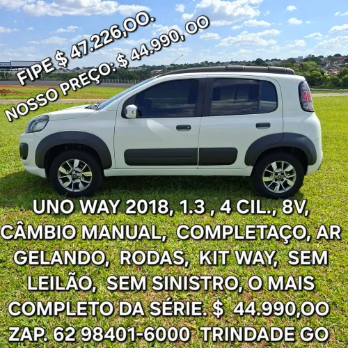 Fiat Uno WAY 1.3 Flex 8V 5P 2018