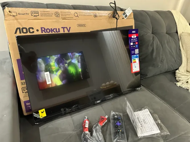 Smart TV 32" HD AOC - Na Caixa 